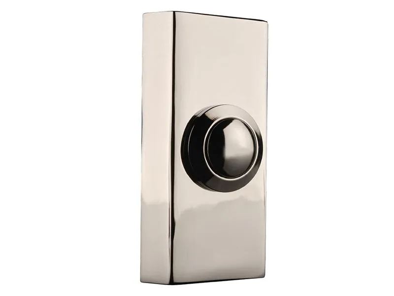 Byron 2204Bc Wired Doorbell Additional Chime Bell Push Chrome