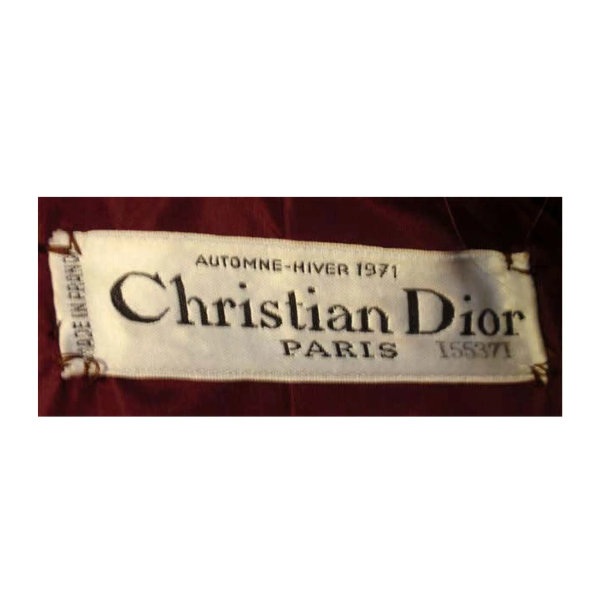 CHRISTIAN DIOR 1971 3 pc Burgundy Wool Coat Set