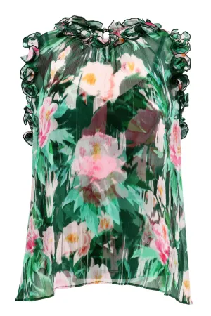 Christy Lynn Frances Top in Camellia Garden