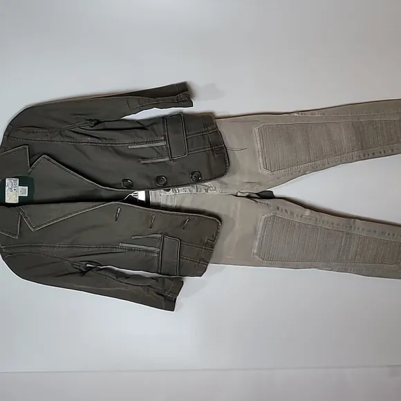 CLOSED - Jeans ~ HOLLY SKINNY MOTO MID-RISE ANKLE JEANS - Silvery SAGE GREEN