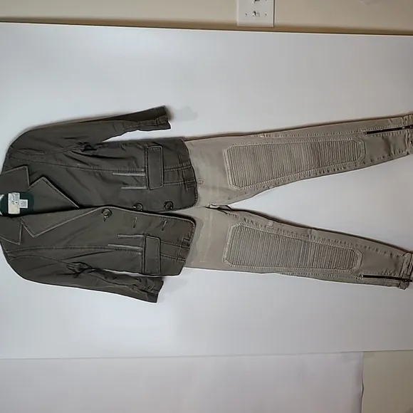 CLOSED - Jeans ~ HOLLY SKINNY MOTO MID-RISE ANKLE JEANS - Silvery SAGE GREEN