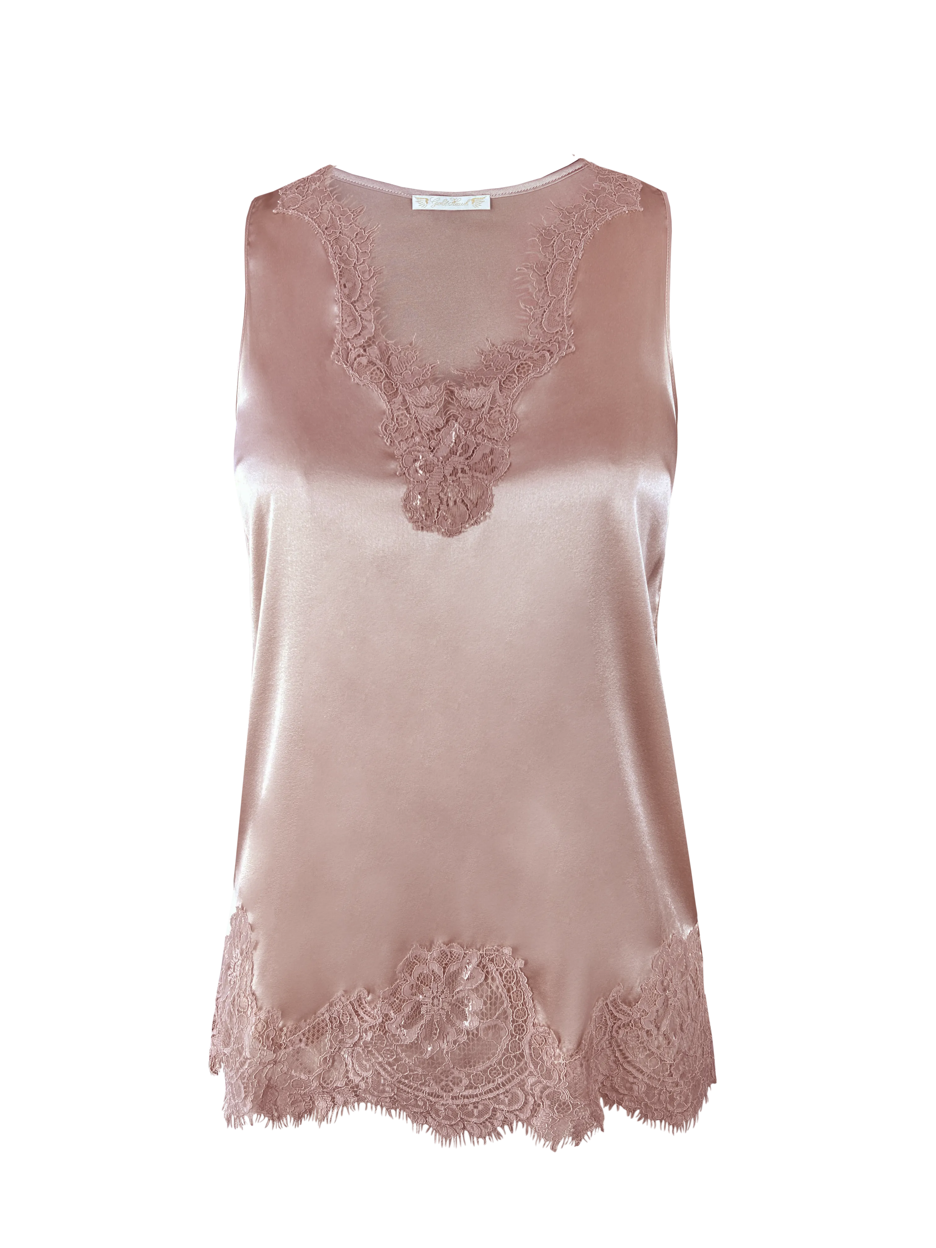 Coco Lace Tank - Pastel Rose