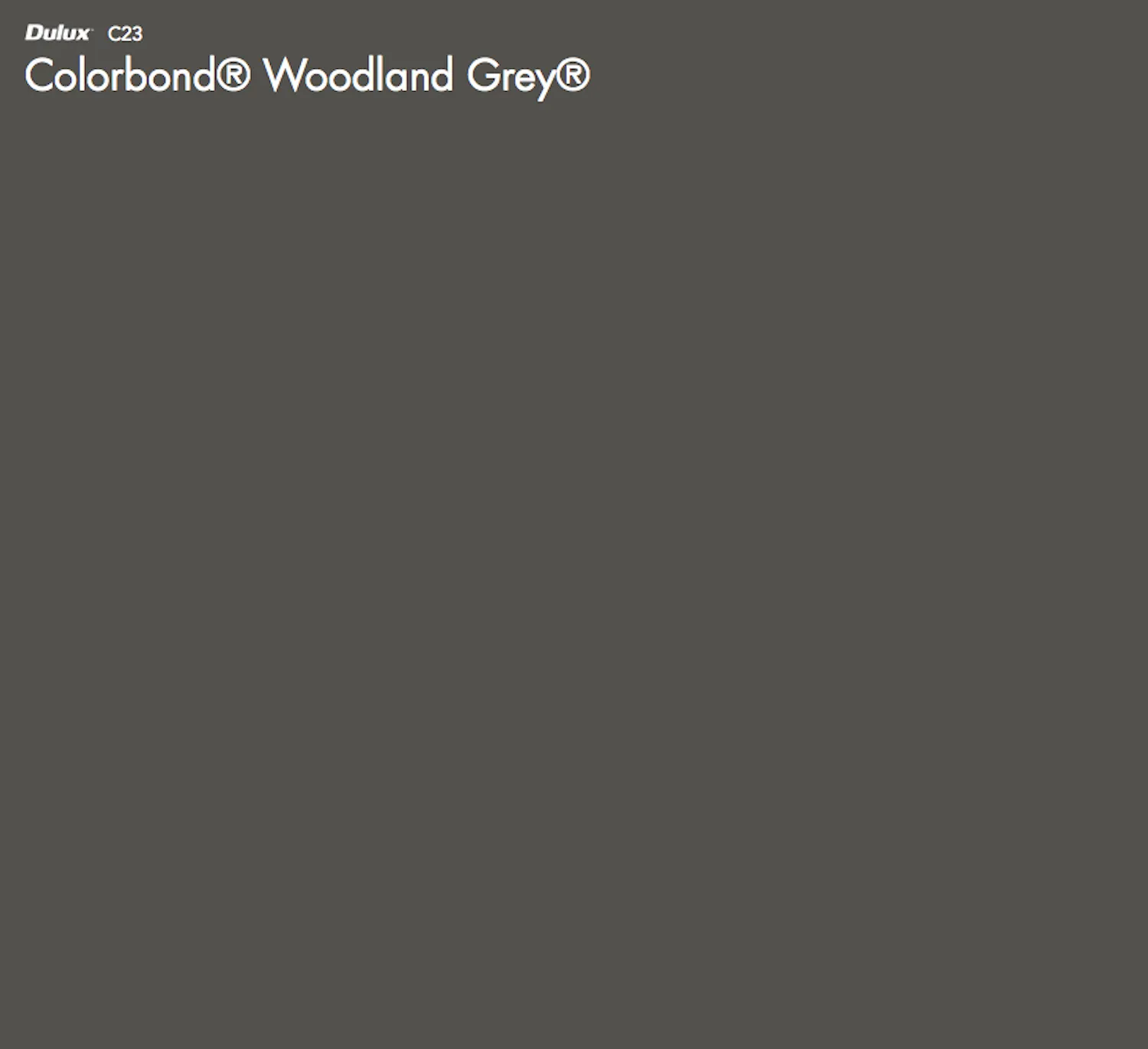 Colorbond® Woodland Grey®