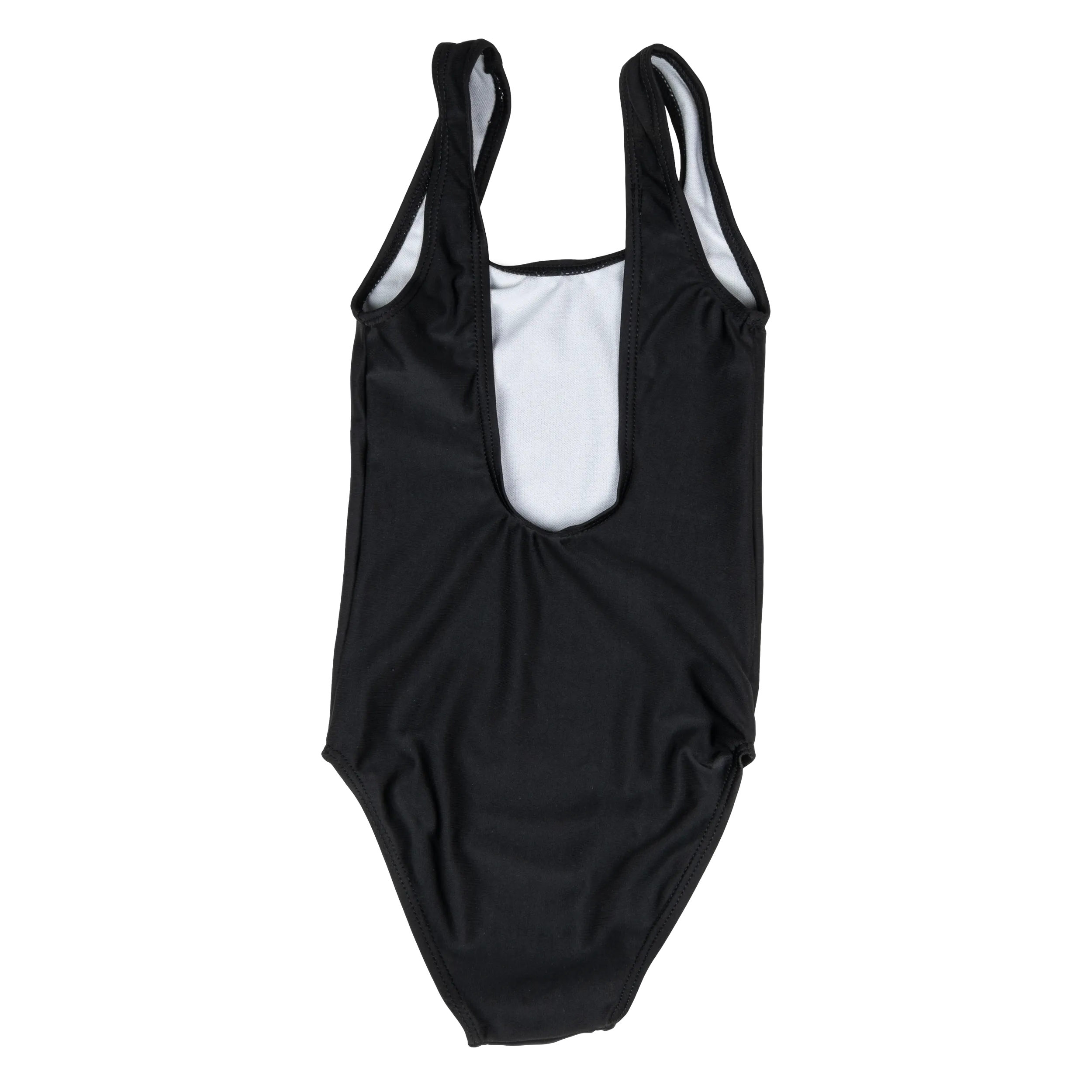 Custom Text Black Kids/ Youth One Piece Swimsuit
