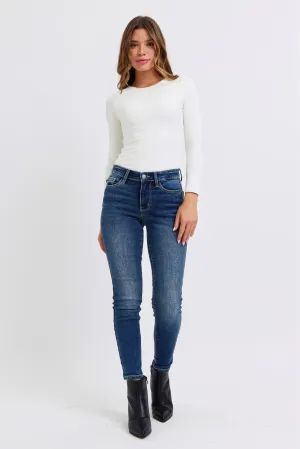 Dark Mid Rise Thermal Skinny Judy Blue Jeans 11/26/24 9350