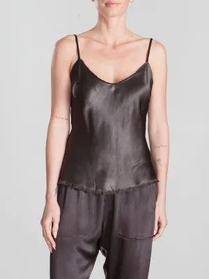 Dawn Cami in Vintage Satin - Espresso