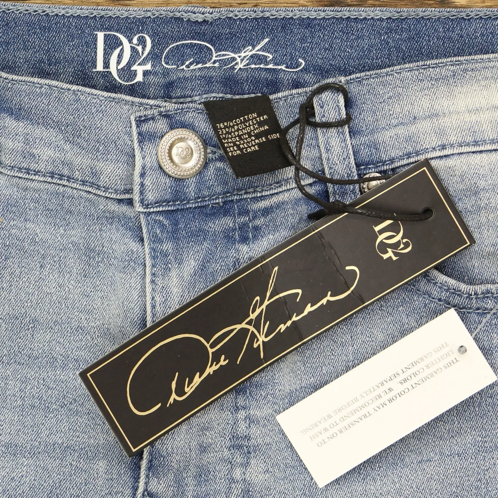 DG2 by Diane Gilman Petite Floral Embroidered Skinny Jeans