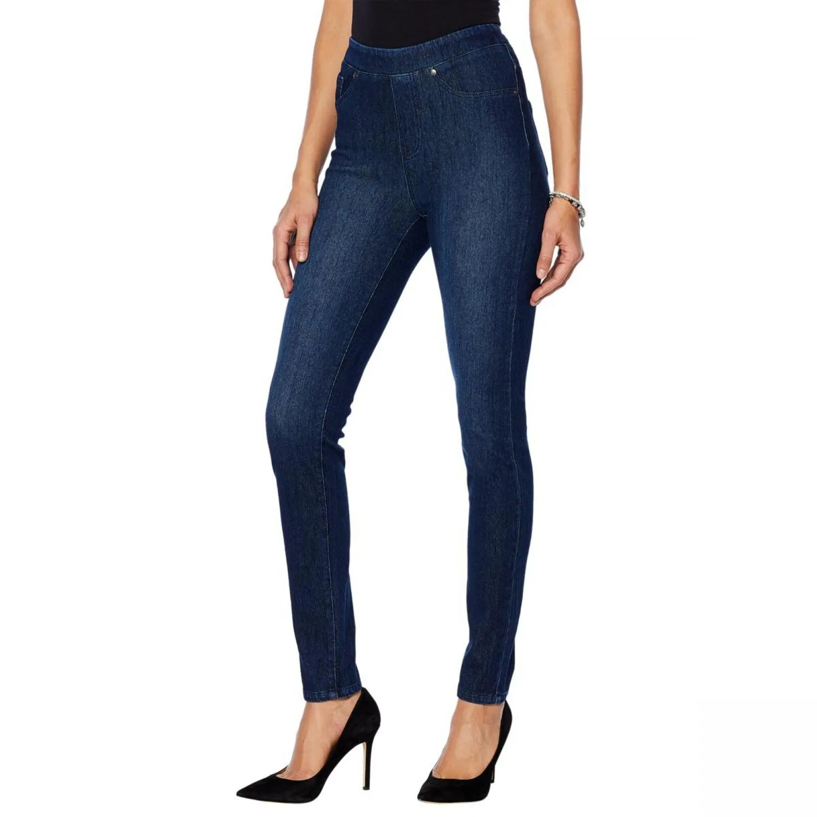 DG2 by Diane Gilman Stretch Twill Knit Pull-On Skinny Jegging