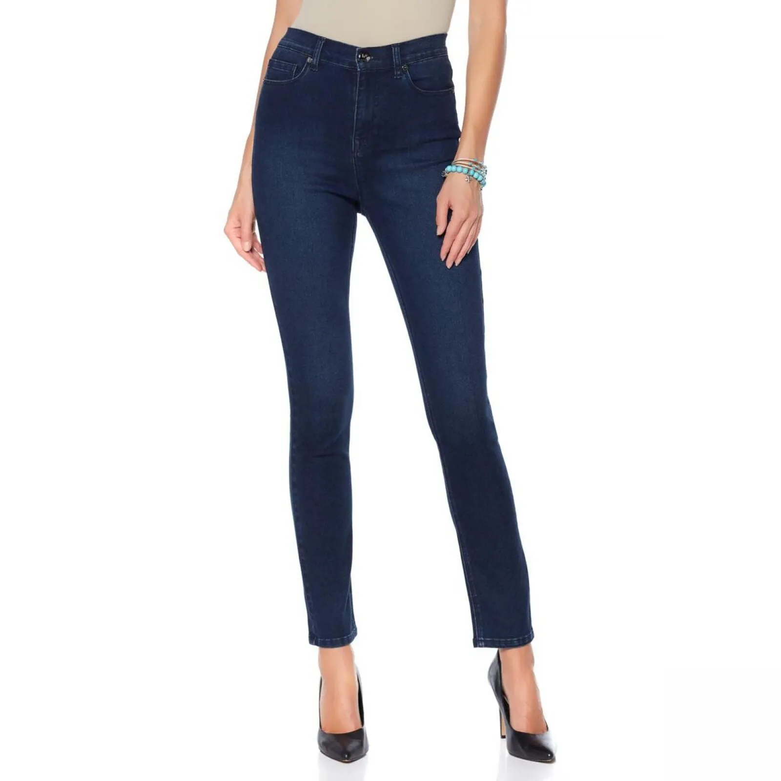 Dg2 Womens Virtual Stretch Skinny Jean 676814 Indigo Blue 16W