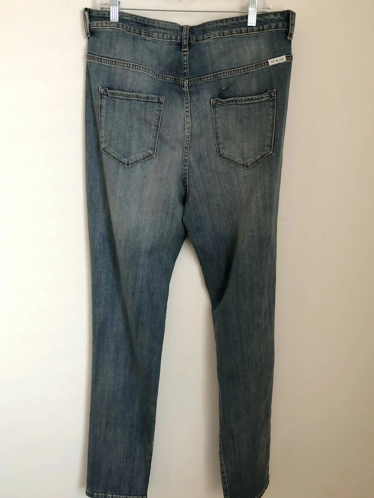 Distressed comfy denim jeans