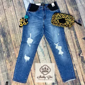 Distressed Maternity Jeans