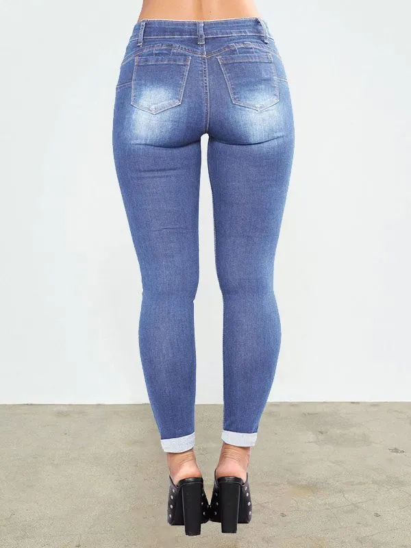 Distressed Skinny Jeans--Clearance