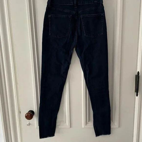 DL1961 dark skinny jeans JA x DL raw hem 26