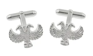 Double Headed Eagle Cufflinks in Sterling Silver