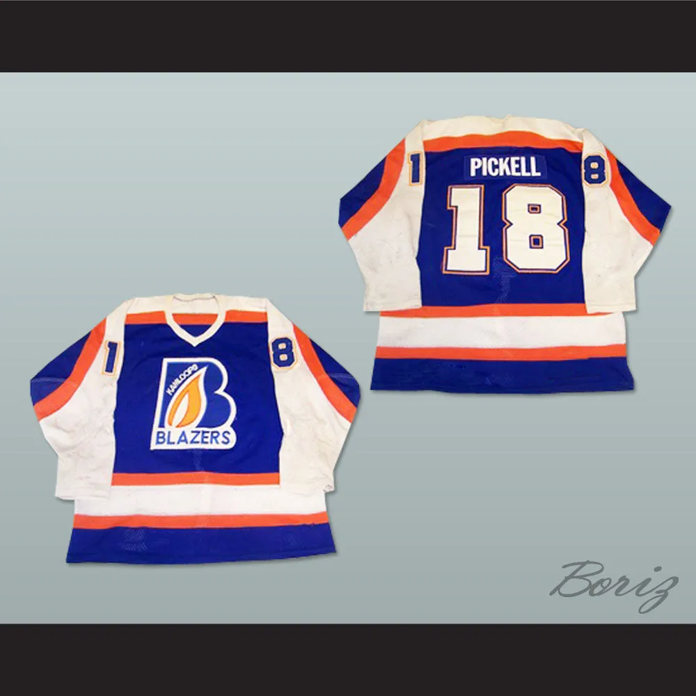 Doug Pickell 18 Kamloops Blazers Blue Hockey Jersey