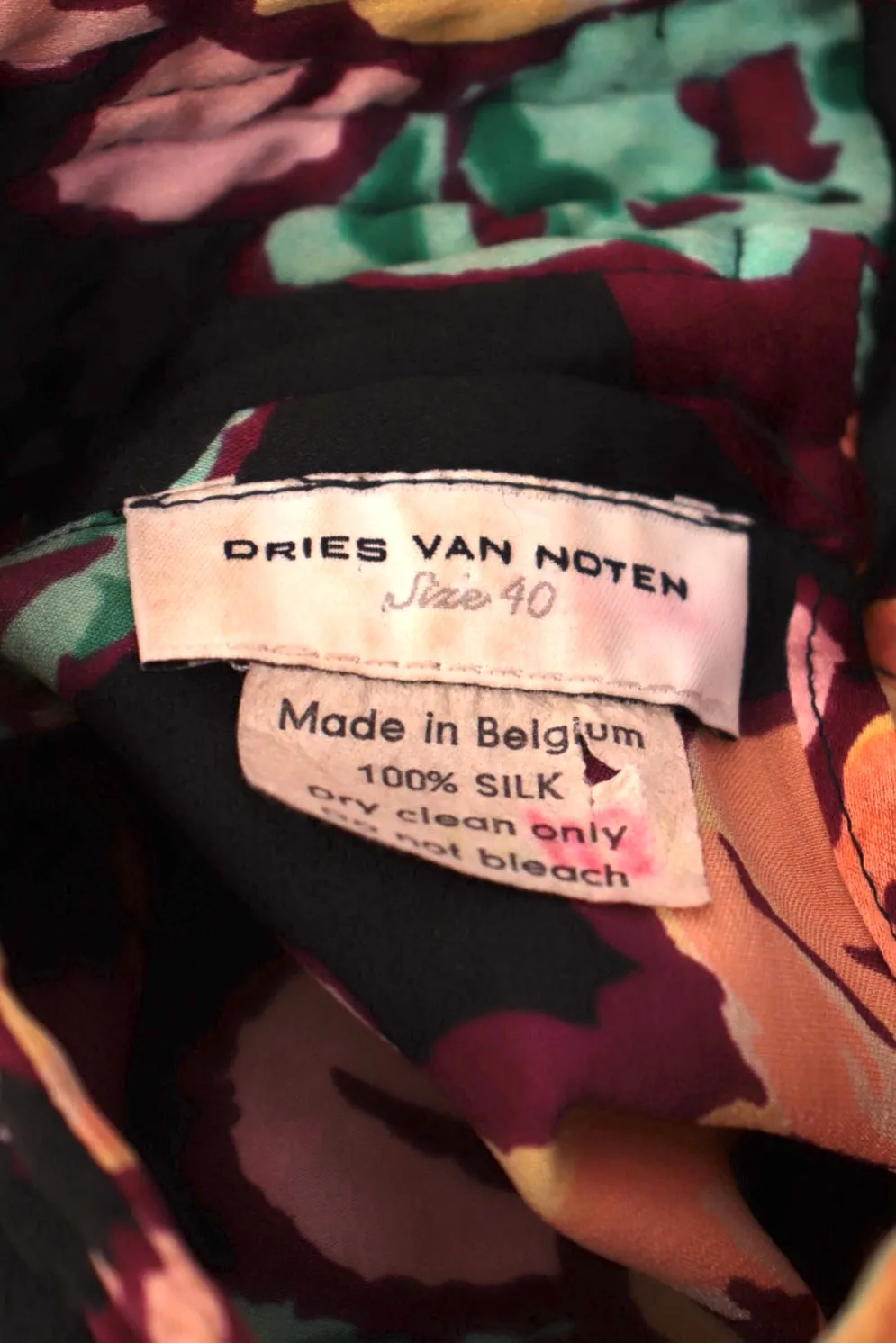 Dries Van Noten Silk Floral Blouse
