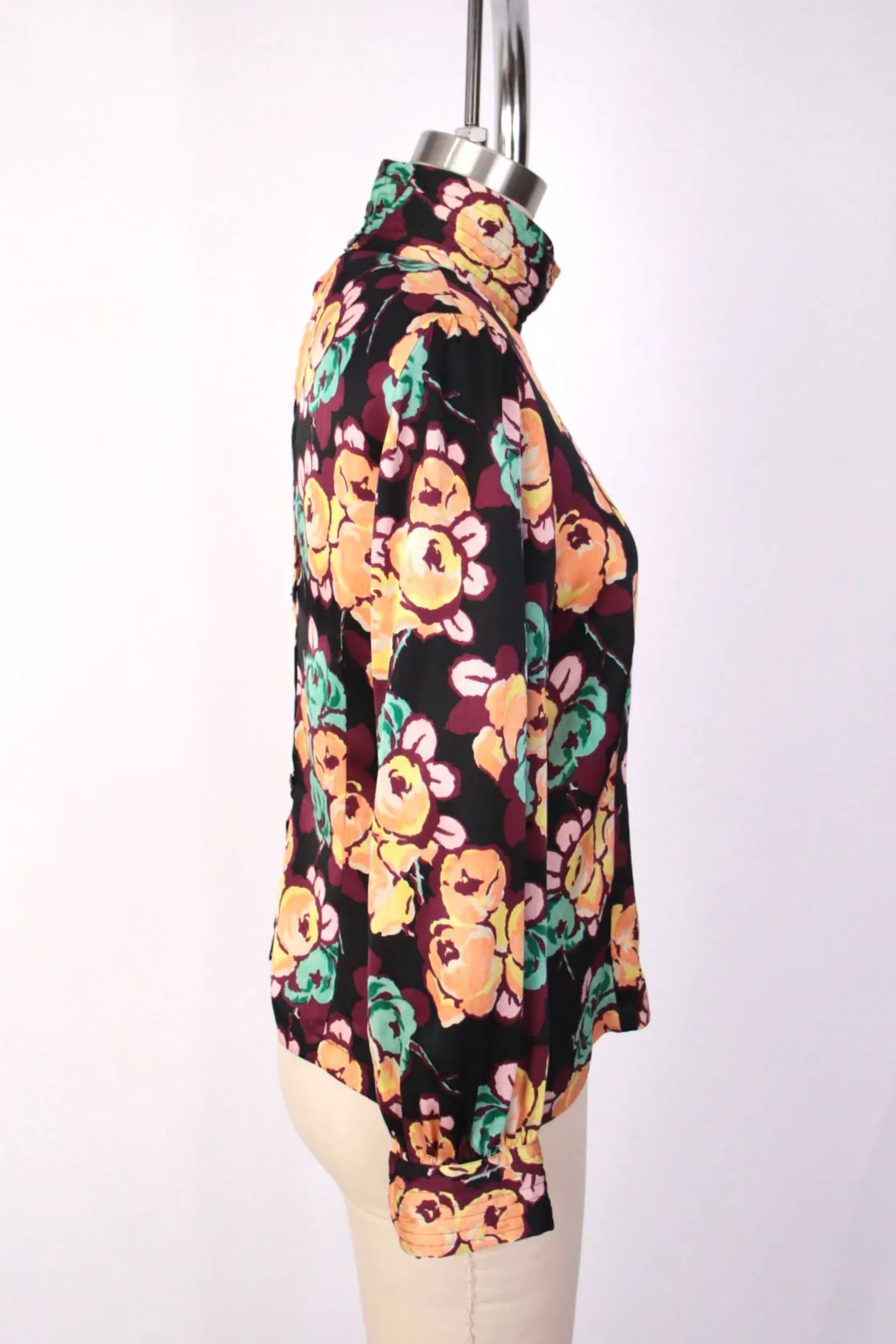 Dries Van Noten Silk Floral Blouse
