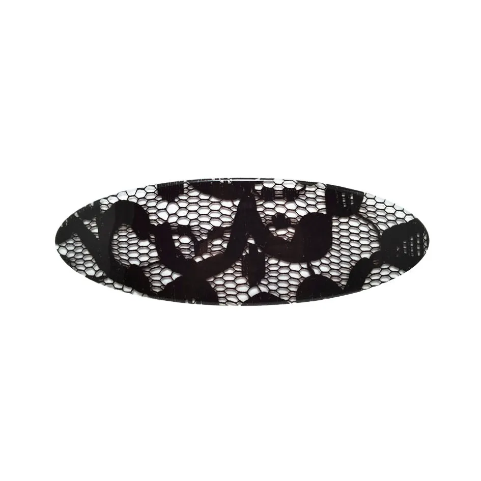 Elisa Large Dentelle White Hair Clip