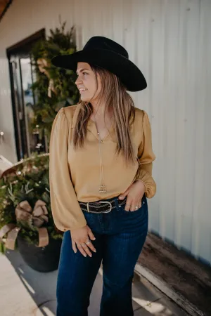 'Esme' Golden Shimmer Blouse by Ariat (S & XXL ONLY)