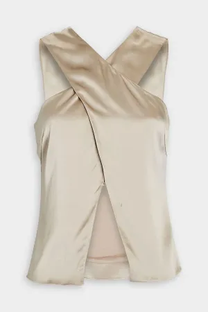 Evelyn Halter Top in Fog