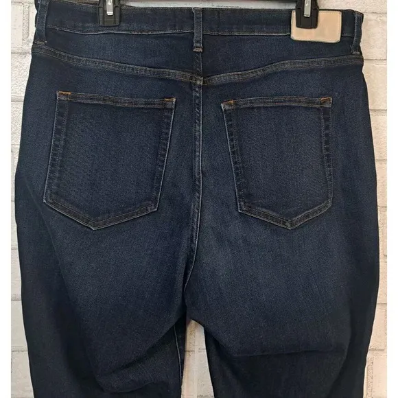 Everlane Curvy High Rise Skinny Jeans Women's Size 34 Dark Wash Denim Stretch