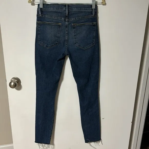 FRAME Denim Distressed Le High Skinny Jeans