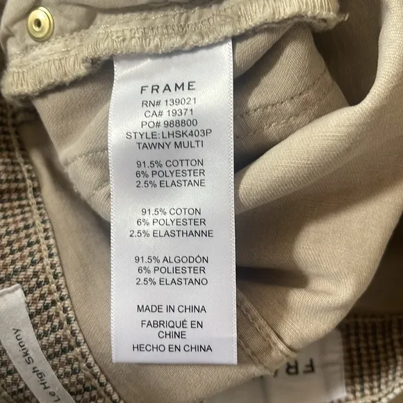 Frame Denim-Le High Skinny Jeans In Tawny Multi