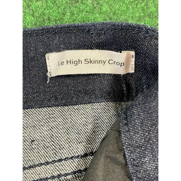 FRAME LE HIGH Skinny Crop High-Rise Black Jegging‎ Jeans Womens Sz 24