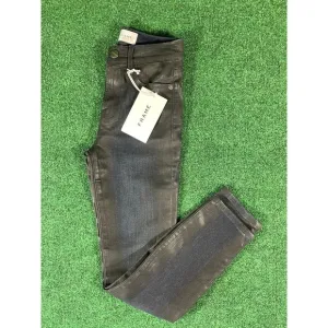 FRAME LE HIGH Skinny Crop High-Rise Black Jegging‎ Jeans Womens Sz 24