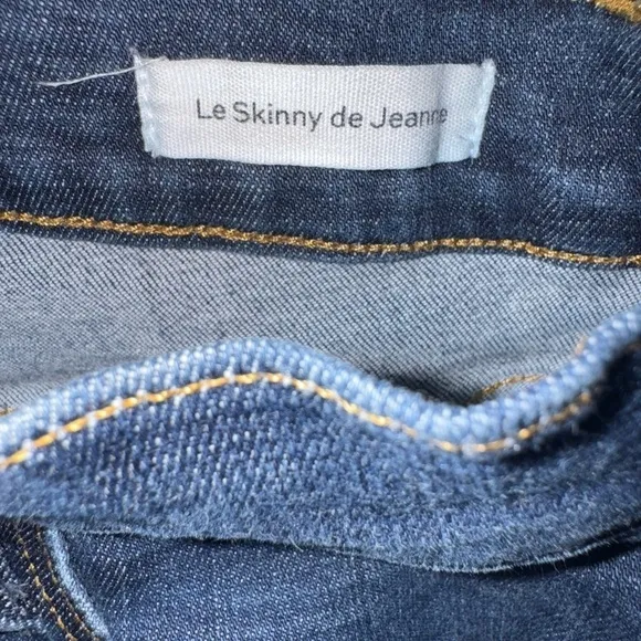 FRAME Le Skinny de Jeanne Skinny Jeans Distressed Cuffs Size 26