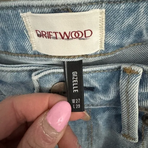 Free People Driftwood Gizelle Distressed Jeans Denim 27 Embroidered Boho $178
