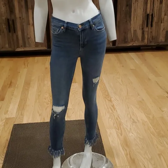 Free People Great Heights frayed skinny jean