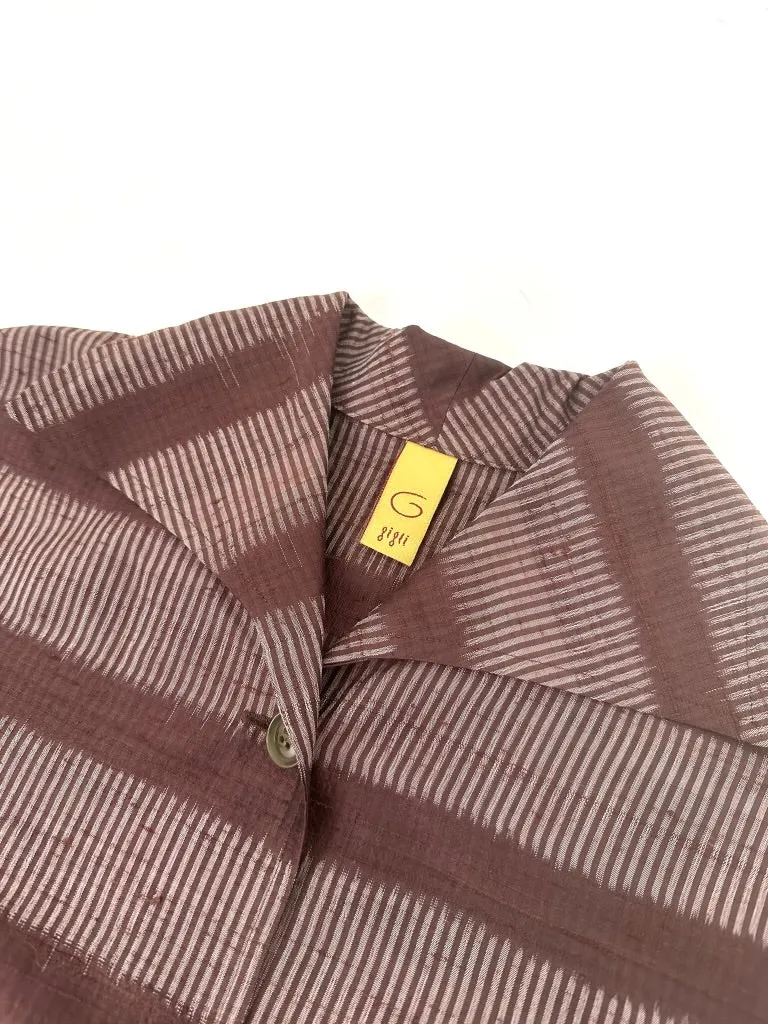 G Gigli Silk Striped Shirt*