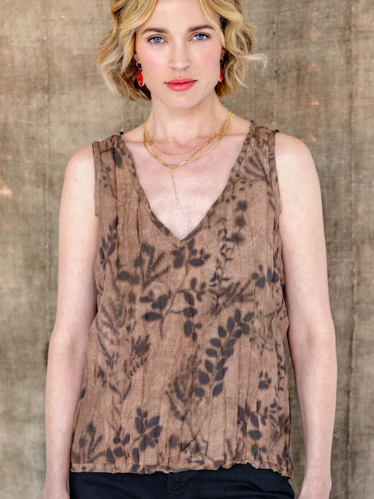 go crinkle cut tank print