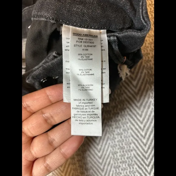 Good American | Good Legs Black skinny Jeans | Sz 24 | NWT