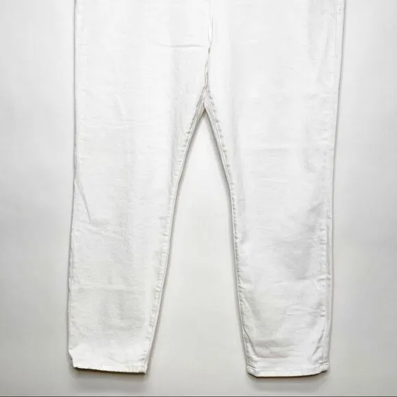 Good American Good Leg Crop Skinny Jeans 24 Plus White