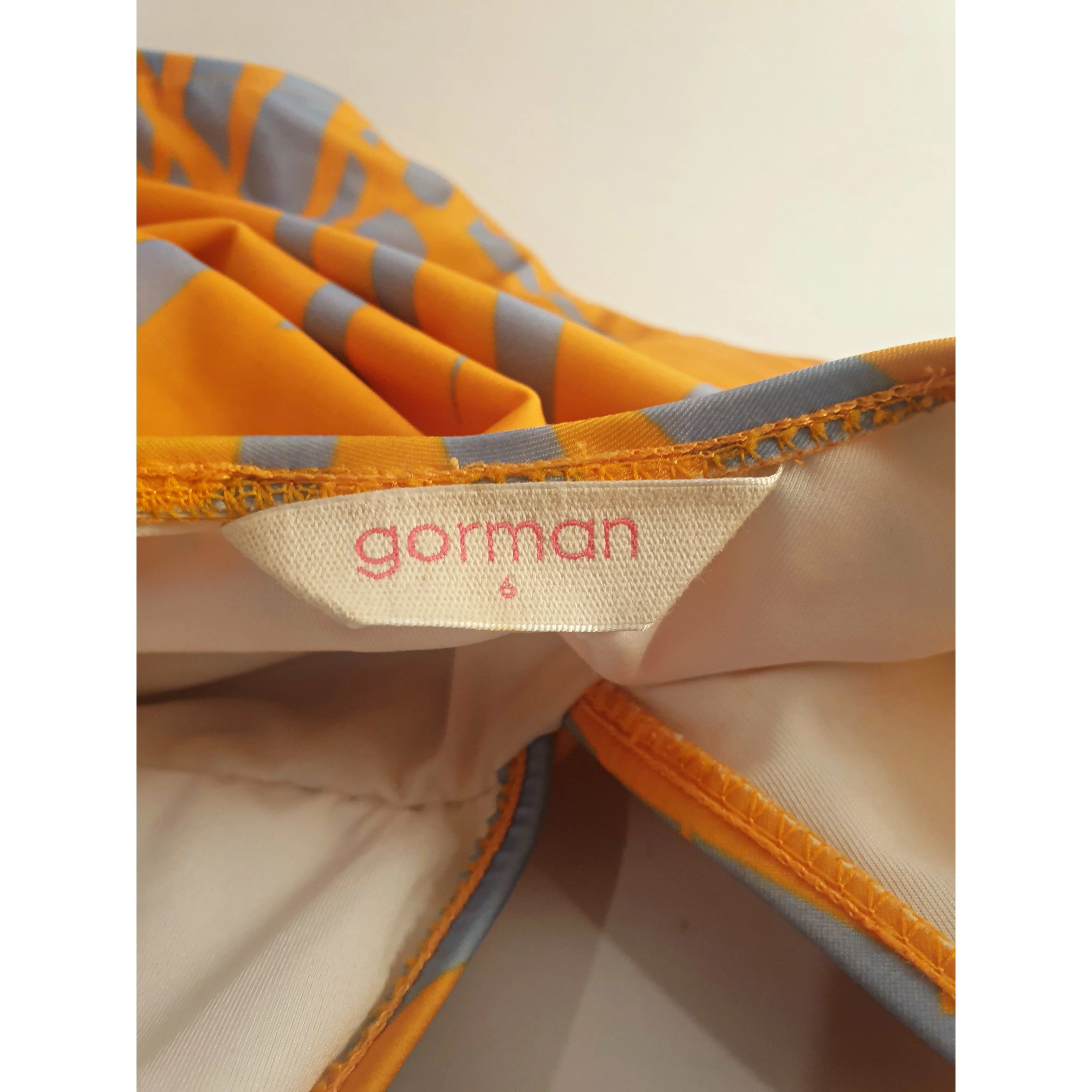 Gorman orange print one-piece bathers / swimmers size 6