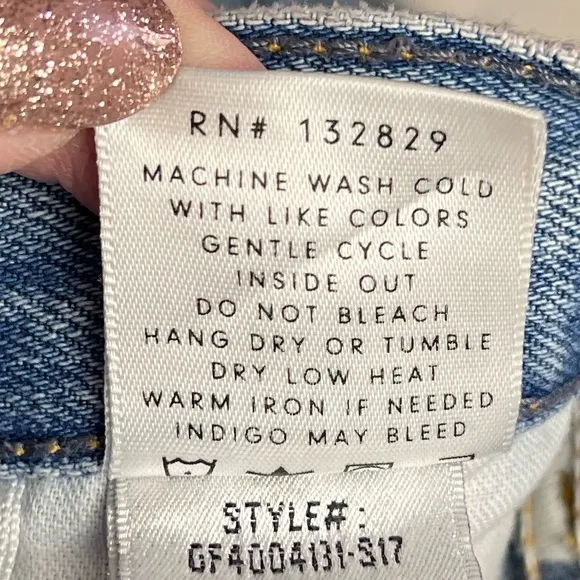Grlfrnd Denim Heavily Distressed Karolina Jeans Size 26 In A Little More Love