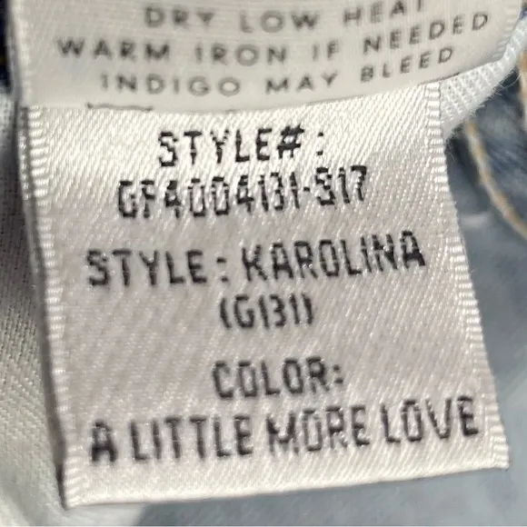 Grlfrnd Denim Heavily Distressed Karolina Jeans Size 26 In A Little More Love