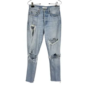 Grlfrnd Denim Heavily Distressed Karolina Jeans Size 26 In A Little More Love