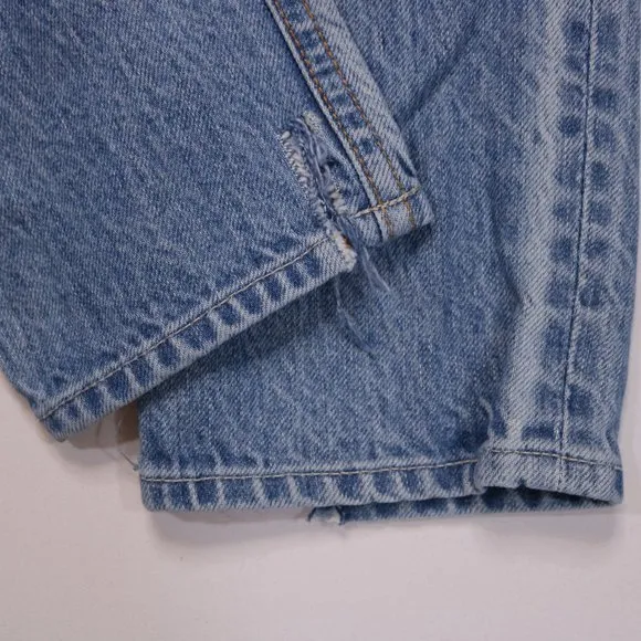 GRLFRND Karolina Distressed Jeans Button Fly High Rise &amp; Split Hems