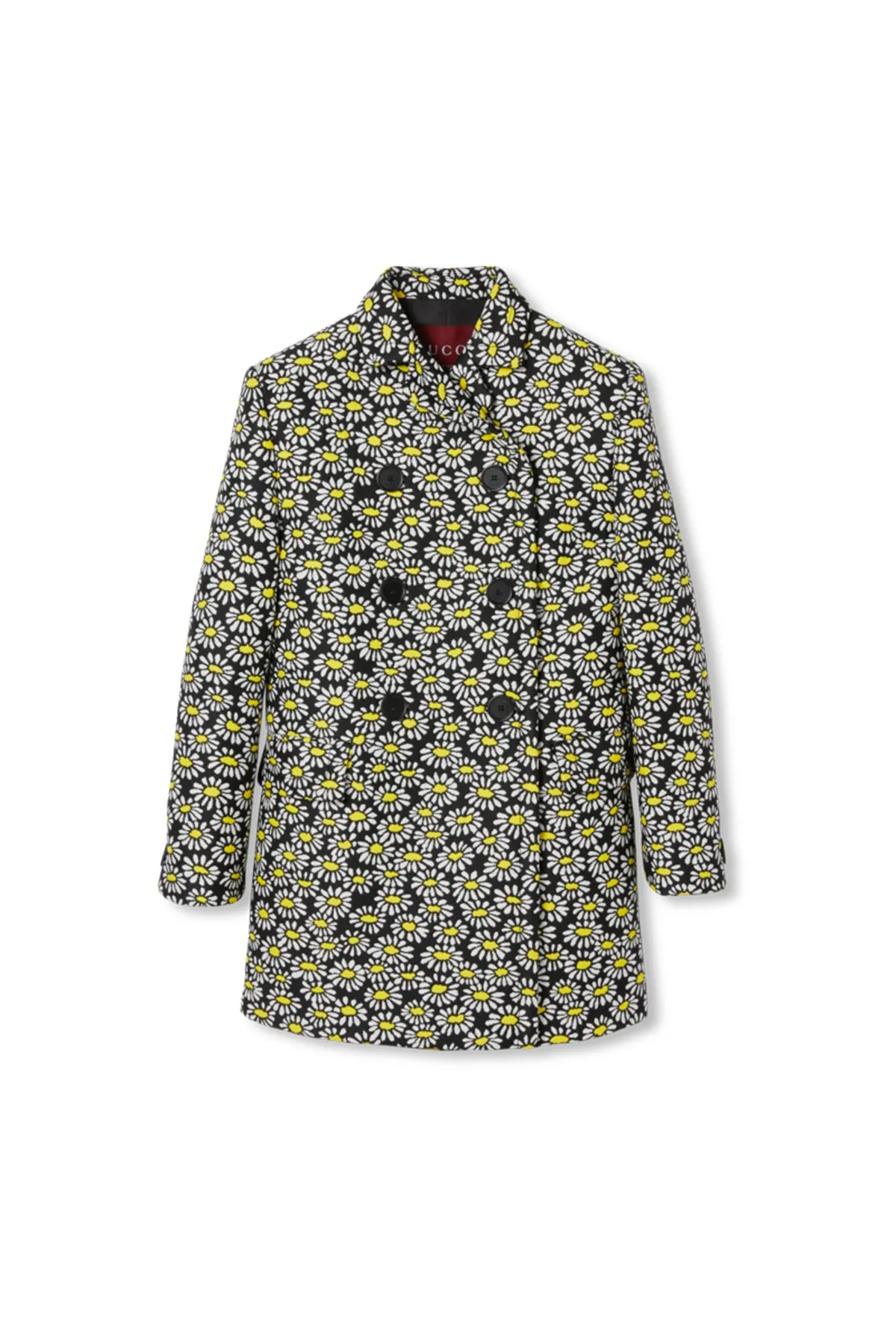 GUCCI | FLORAL CRÊPE DOUBLE-BREASTED COAT