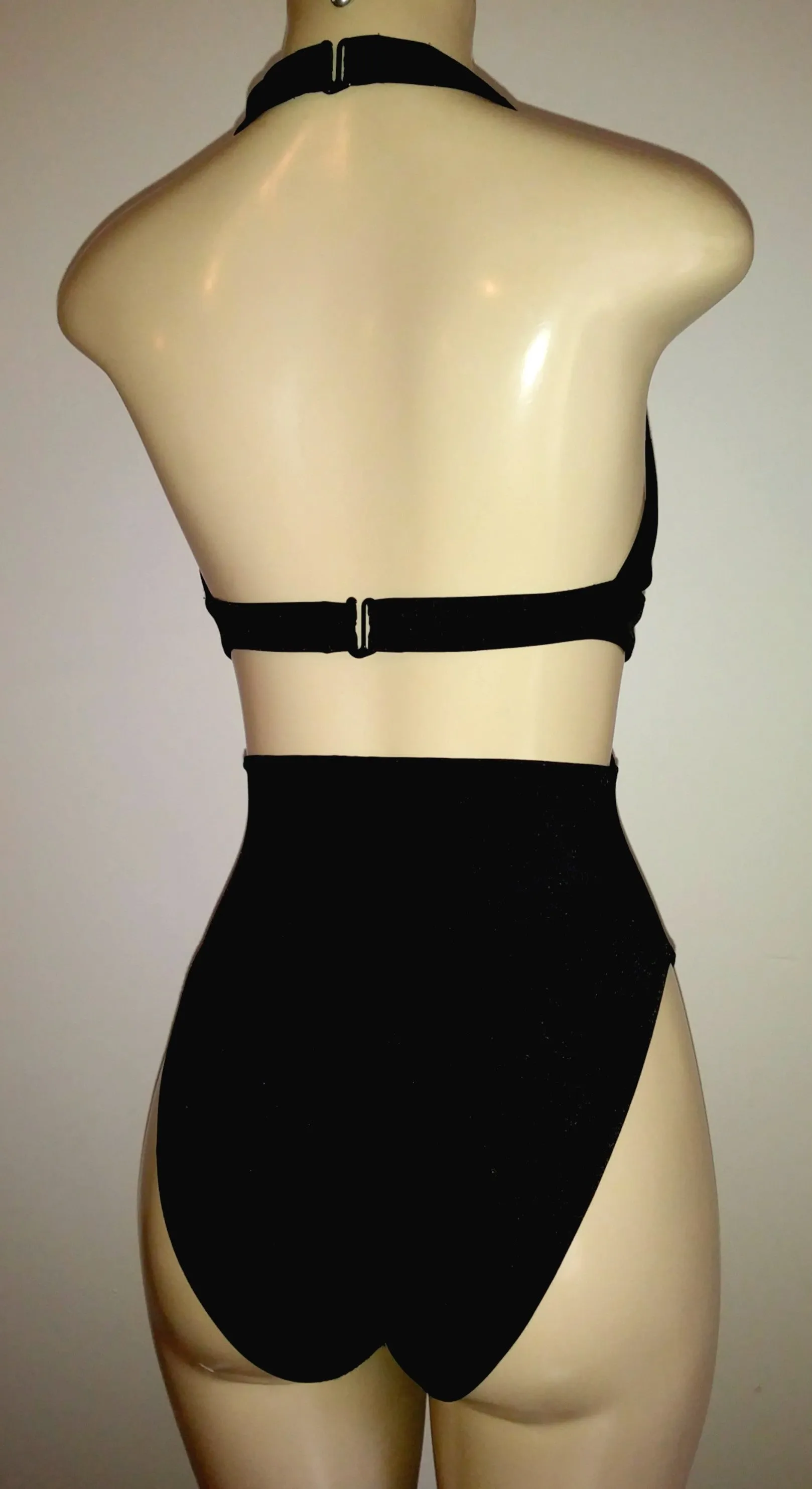 Halter One Piece Swimsuits with High Waist Coverage