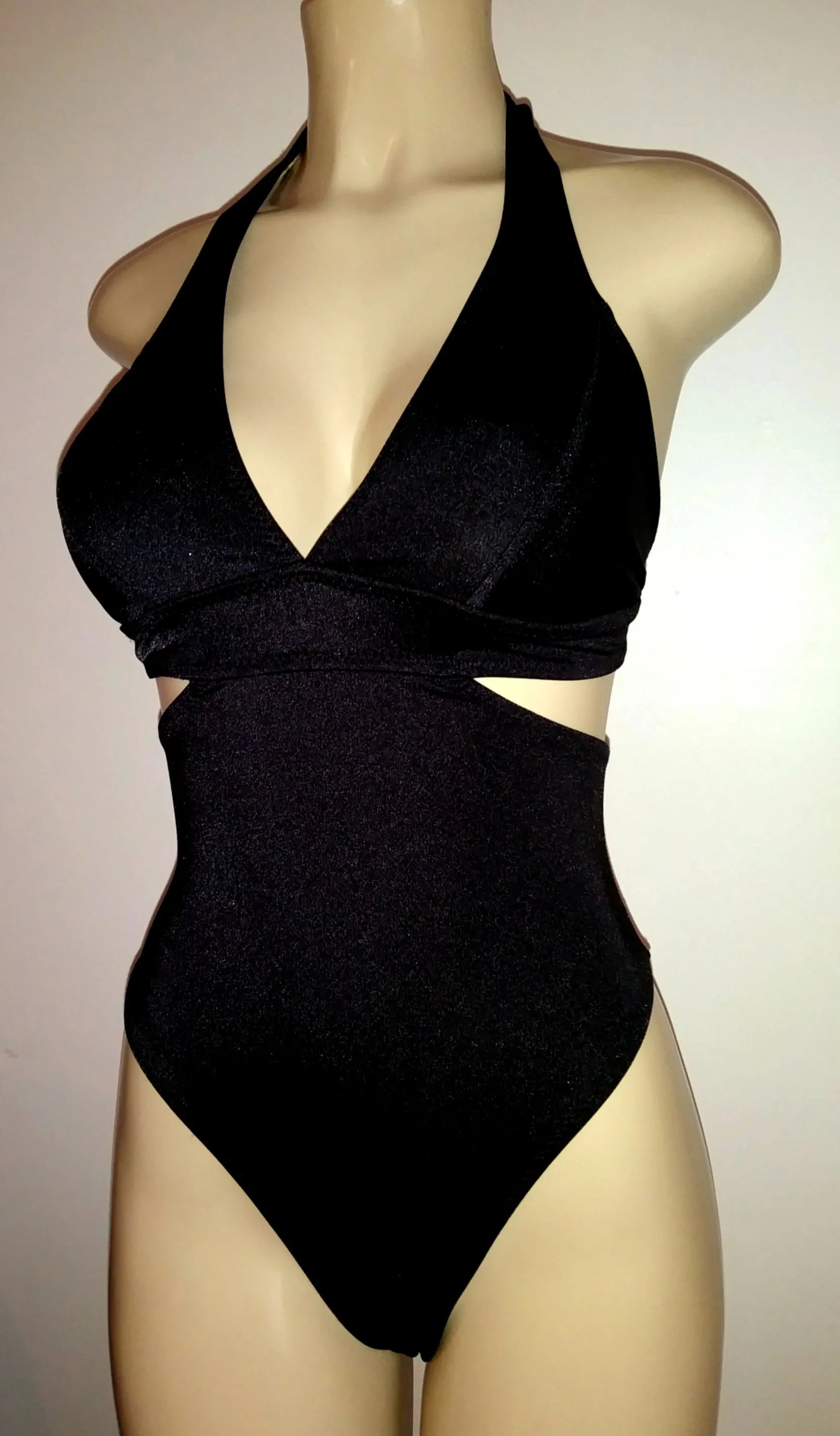 Halter One Piece Swimsuits with High Waist Coverage