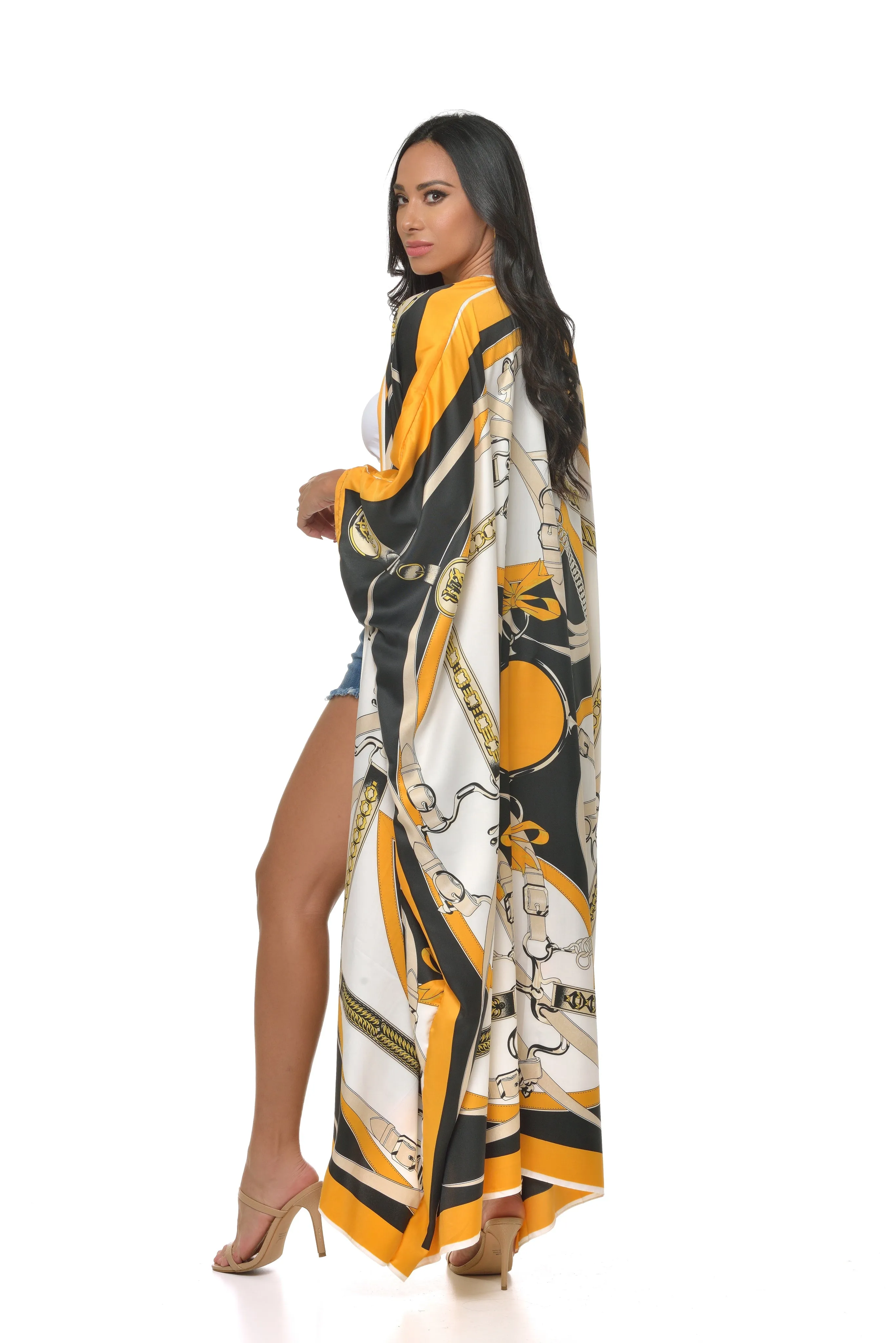 Hannah Satin Kimono