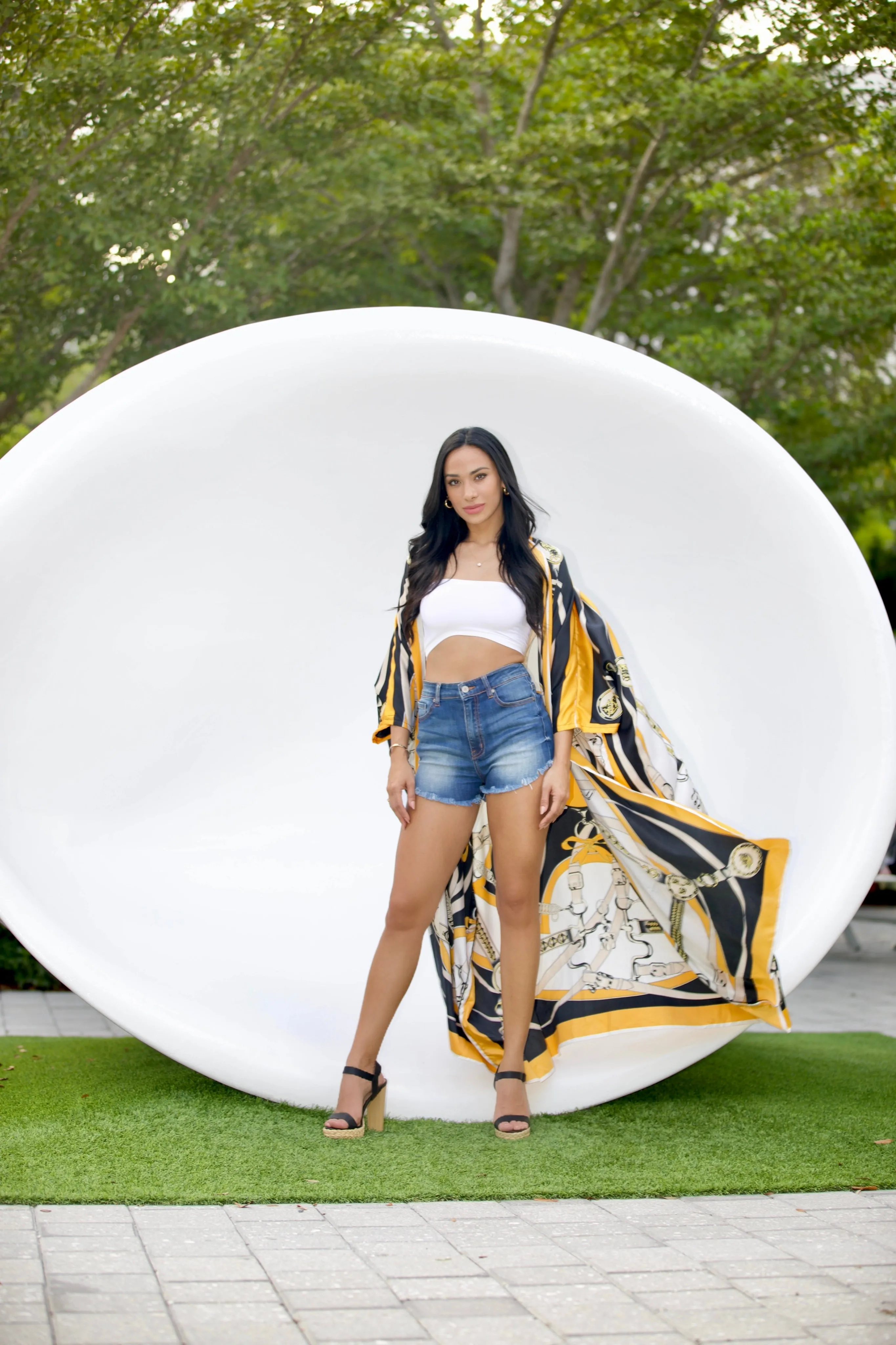 Hannah Satin Kimono