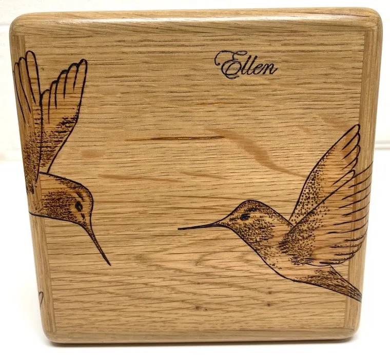 Heirloom wooden Recipe box (Base price shown)