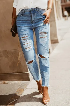 High waist straight leg BIB jeans