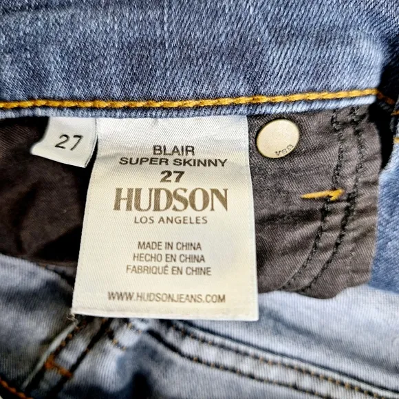 Hudson brand &quot; The Blair Super Skinny&quot; Skinny Jeans size 27.