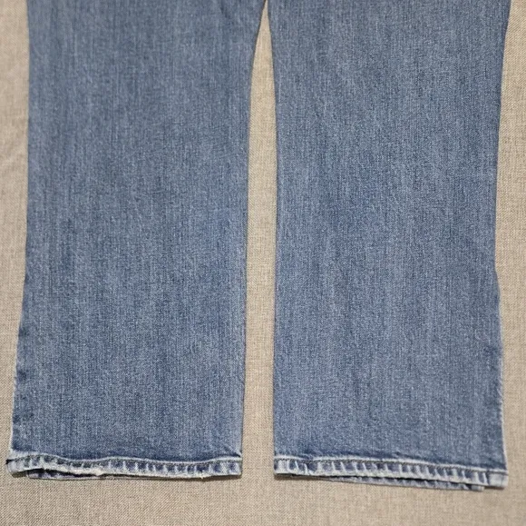 HUDSON Holly Straight Leg High Waist Cropped Side Slit Ankle Denim Jeans Size 30